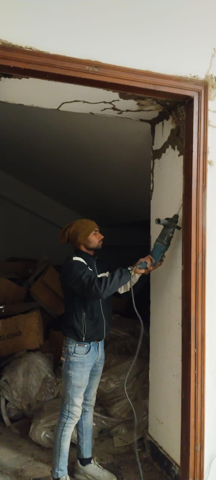 Termite barrier drilling